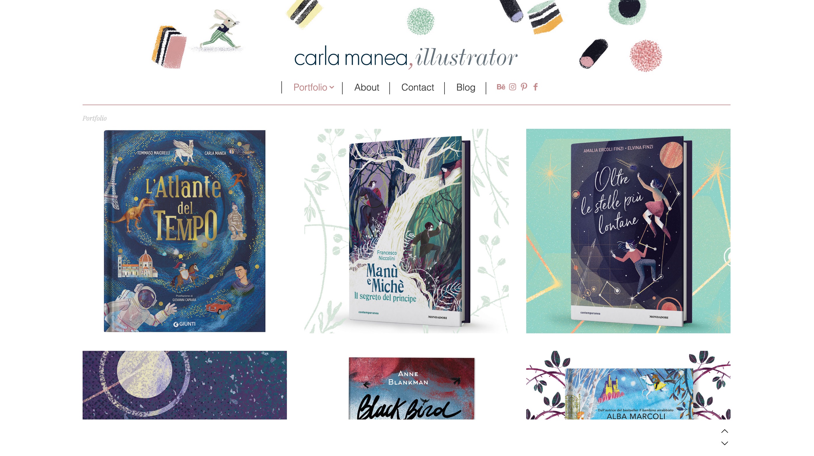 Screenshot of website carlamanea.com