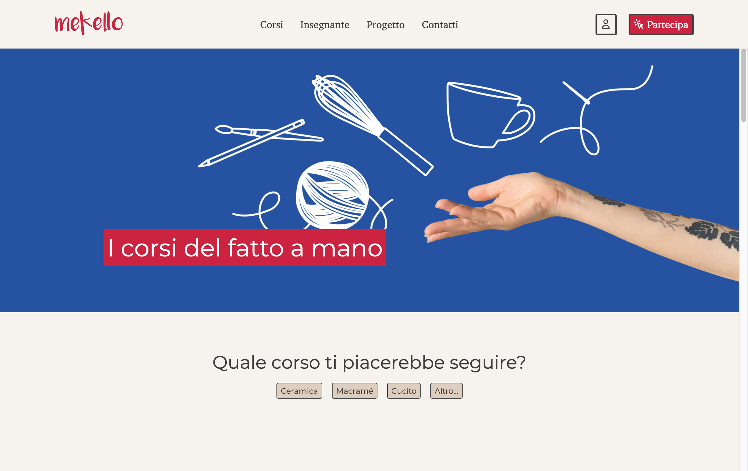 Screenshot of website mekello.com