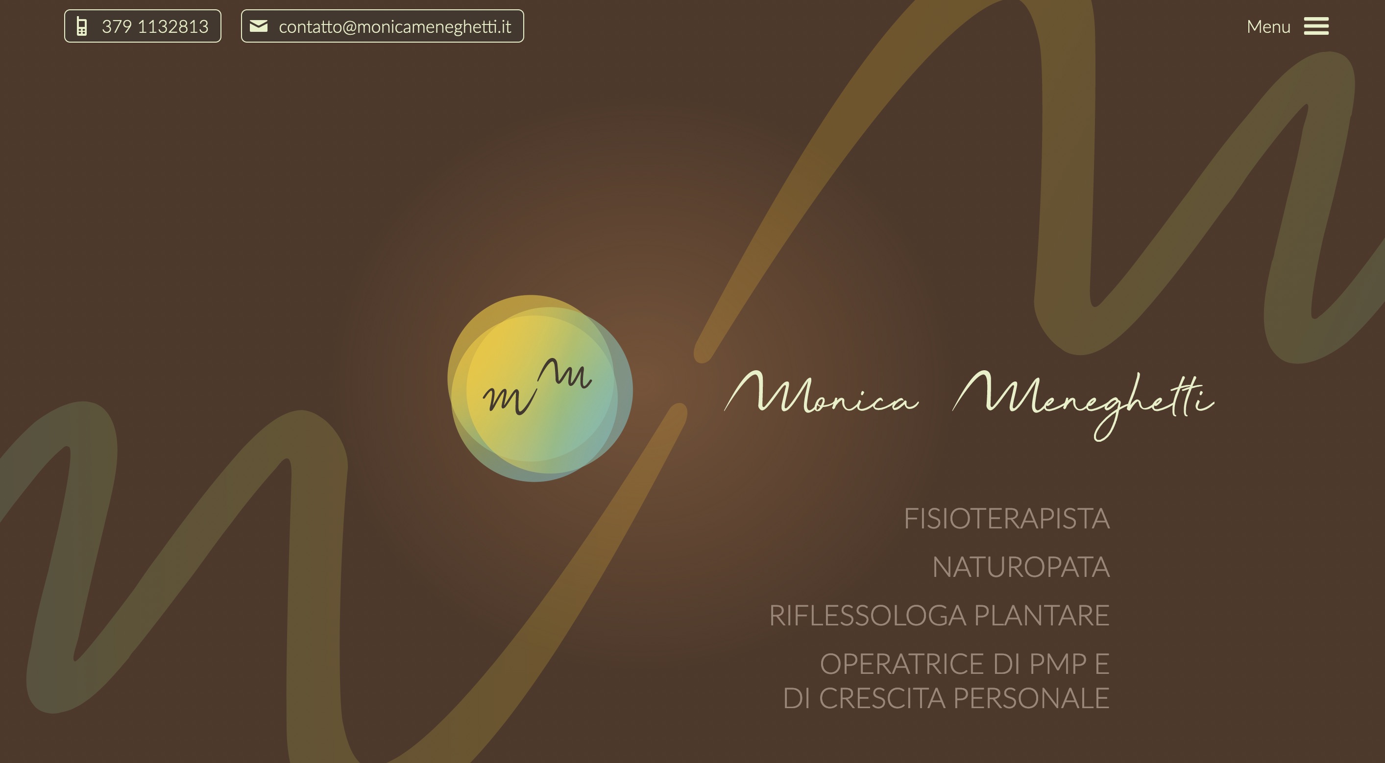 Screenshot of website monicameneghetti.it